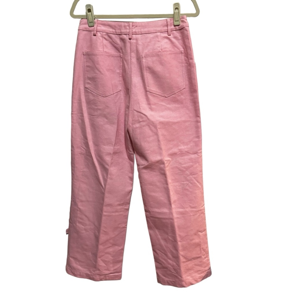 Lina - Pink wide Leg Bow Jeans size Medium - Picture 7 of 15